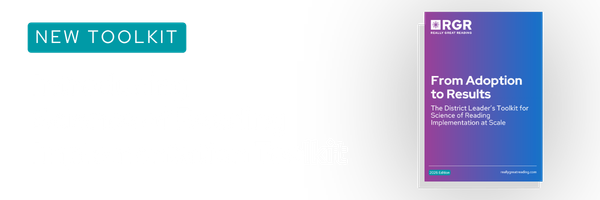 new Resource: Introducing  Science of Reading Implementation Toolkit 